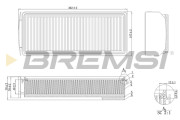 FA1205 Vzduchový filtr BREMSI