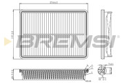 FA1207 Vzduchový filtr BREMSI