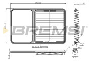 FA1209 Vzduchový filtr BREMSI