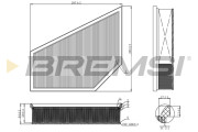 FA1215 Vzduchový filtr BREMSI
