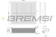 FA1216 Vzduchový filtr BREMSI