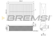 FA1227 Vzduchový filtr BREMSI