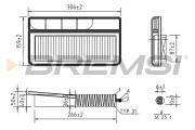 FA1229 Vzduchový filtr BREMSI