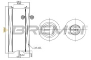 FA1256 Vzduchový filtr BREMSI