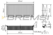 FA1264 Vzduchový filtr BREMSI
