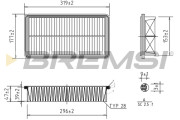 FA1267 Vzduchový filtr BREMSI