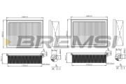 FA1270 Vzduchový filtr BREMSI