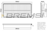 FA1273 Vzduchový filtr BREMSI