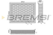 FA1274 Vzduchový filtr BREMSI