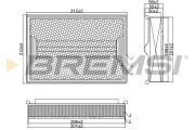 FA1358 Vzduchový filtr BREMSI