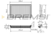 FA1363 Vzduchový filtr BREMSI