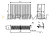 FA1394 Vzduchový filtr BREMSI