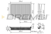 FA1570 Vzduchový filtr BREMSI