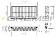 FA1601 Vzduchový filtr BREMSI