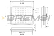 FA1602 Vzduchový filtr BREMSI