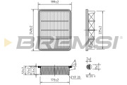FA1604 Vzduchový filtr BREMSI