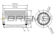 FA1612 Vzduchový filtr BREMSI