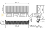 FA1616 Vzduchový filtr BREMSI