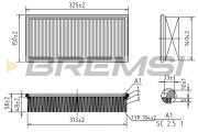 FA1624 Vzduchový filtr BREMSI
