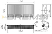 FA1671 Vzduchový filtr BREMSI