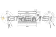 FA1674 Vzduchový filtr BREMSI