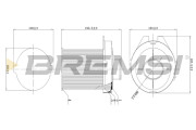 FA1677 Vzduchový filtr BREMSI
