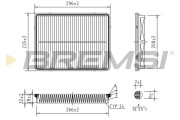 FA1695 Vzduchový filtr BREMSI
