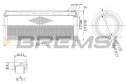 FA1996 Vzduchový filtr BREMSI