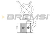FA2043 Vzduchový filtr BREMSI