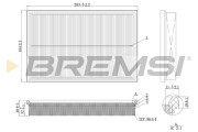 FA2120 Vzduchový filtr BREMSI