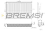 FA2124 Vzduchový filtr BREMSI