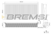 FA2134 Vzduchový filtr BREMSI