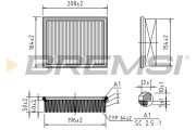 FA2136 Vzduchový filtr BREMSI