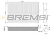 FA2138 Vzduchový filtr BREMSI