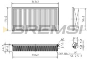 FA2148 Vzduchový filtr BREMSI