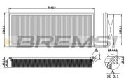 FA2192 Vzduchový filtr BREMSI