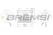 FA2199 Vzduchový filtr BREMSI