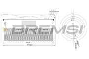 FA2210 Vzduchový filtr BREMSI