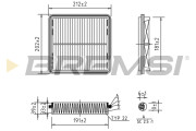 FA2238 Vzduchový filtr BREMSI