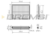 FA2239 Vzduchový filtr BREMSI