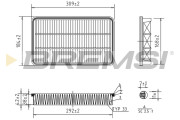 FA2275 Vzduchový filtr BREMSI