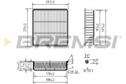 FA2291 Vzduchový filtr BREMSI