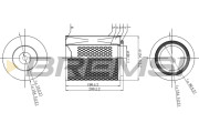 FA2328 Vzduchový filtr BREMSI