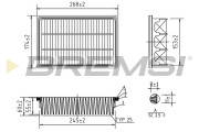 FA2341 Vzduchový filtr BREMSI