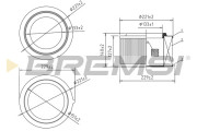 FA2347 Vzduchový filtr BREMSI