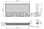 FA2392 Vzduchový filtr BREMSI