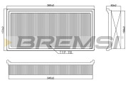 FA2393 Vzduchový filtr BREMSI