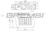 FA2400 Vzduchový filtr BREMSI