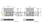 FC0070 Filtr, vzduch v interiéru BREMSI