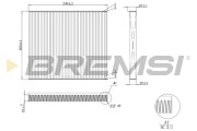 FC0079C Filtr, vzduch v interiéru BREMSI